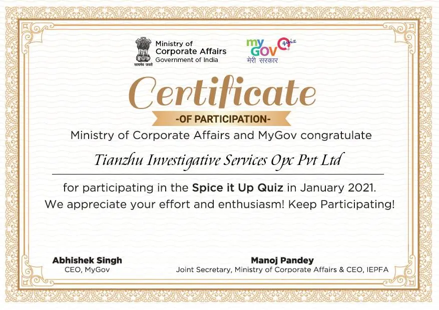 Pledge Certificate 15