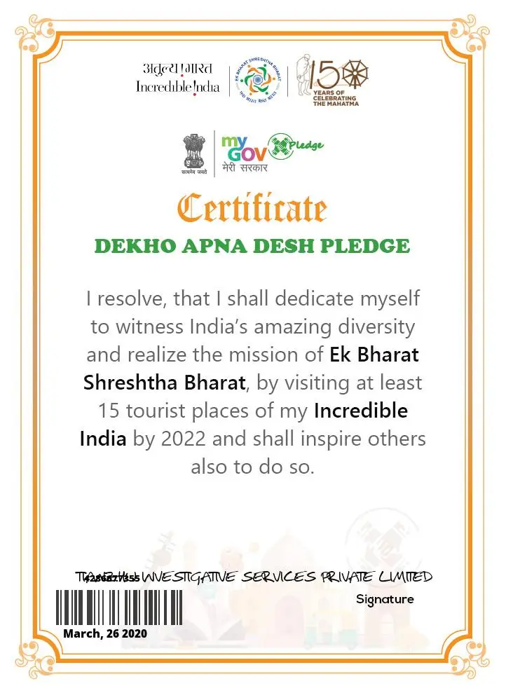 Pledge Certificate 09
